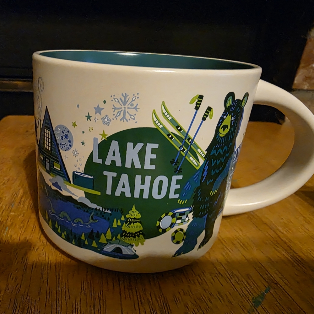 Starbucks Lake Tahoe Mug - White and Blue